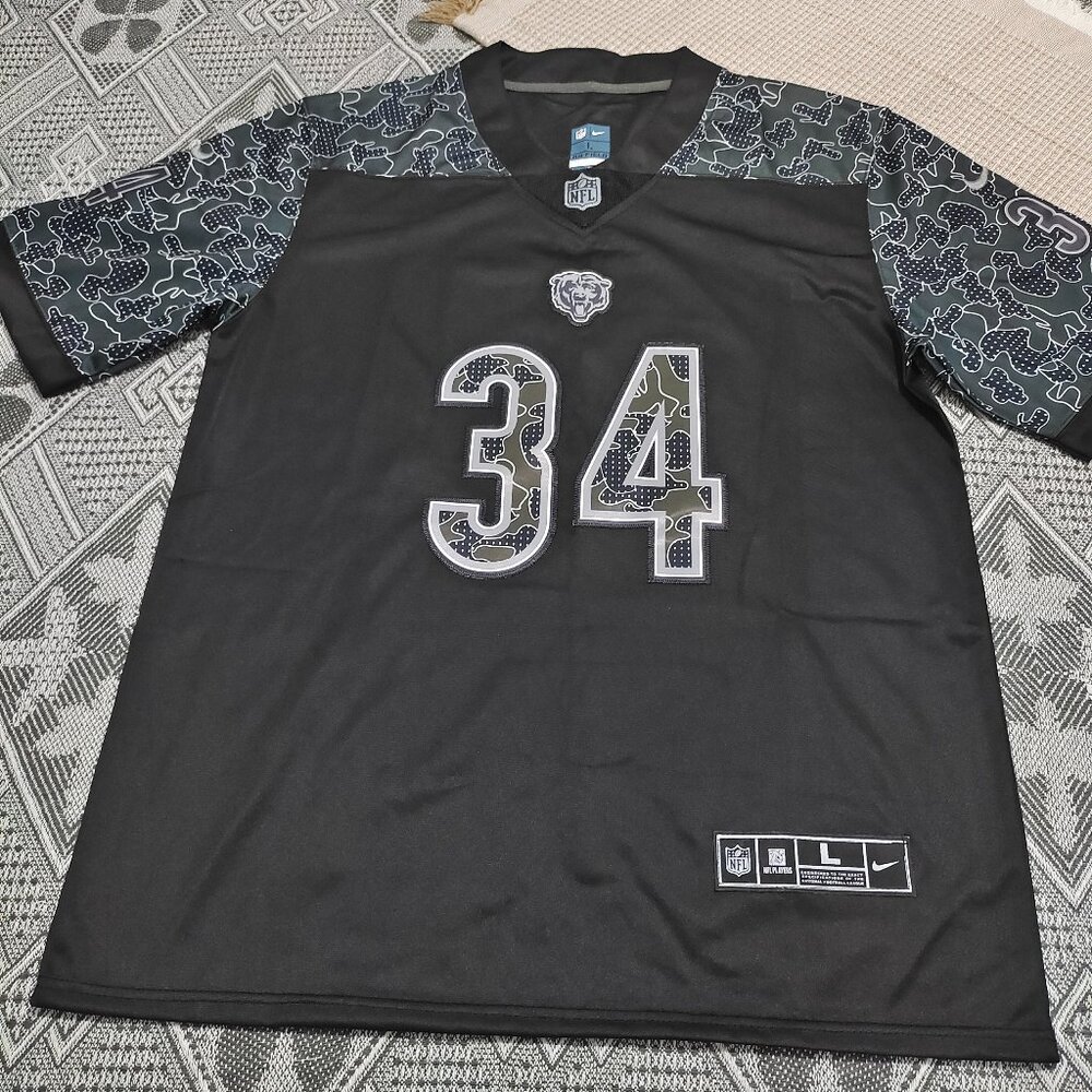 Chicago Bears #34 Walter Payton Nike Camo Football Jersey